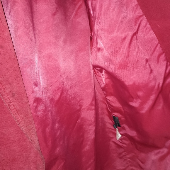 VINTAGE Red fringe jacket with shoulder pads! From the 80s! - Picture 9 of 11